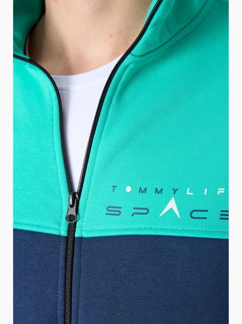 Men's set di felpa con zip e pantaloni color block tommy - Kiabi Men's set di felpa con zip e pantaloni color block tommy - Kiabi