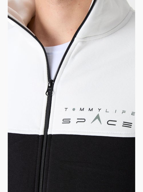 Men's set di felpa con zip e pantaloni color block tommy - Kiabi Men's set di felpa con zip e pantaloni color block tommy - Kiabi