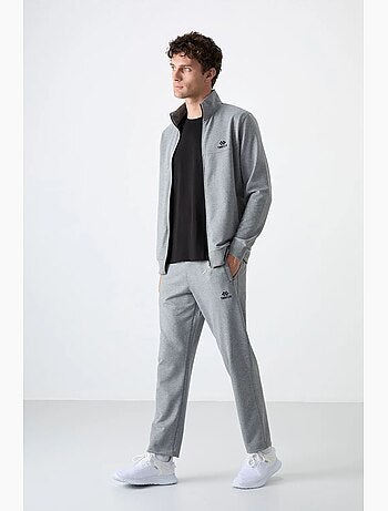 Men's set felpa e pantaloni relaxed fit con colletto con zip tommy
