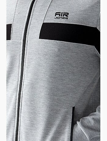 Men's set in pile con blocchi di colore con felpa e pantaloni tommy
