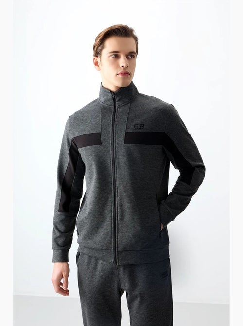 Men's set in pile con blocchi di colore con felpa e pantaloni tommy - Kiabi