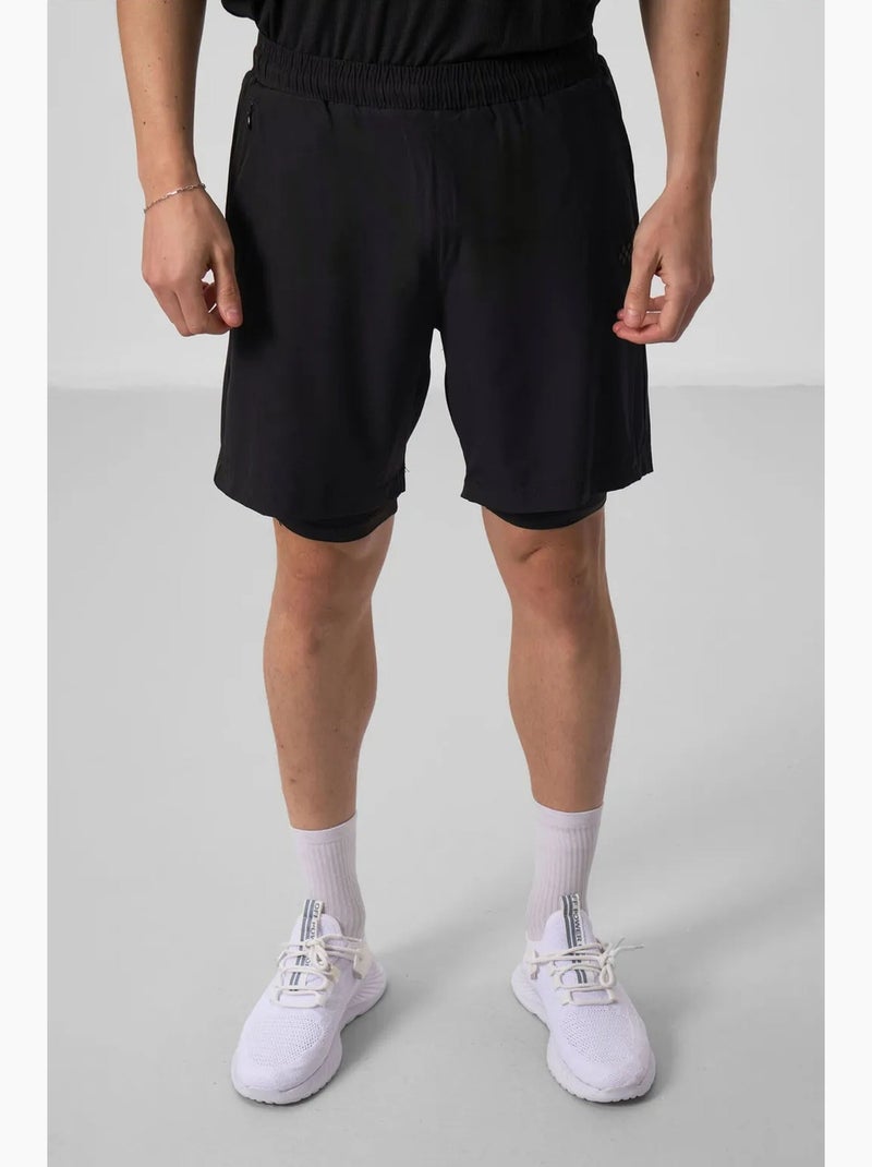Men's shorts in jersey regular fit tommy Nero - Kiabi