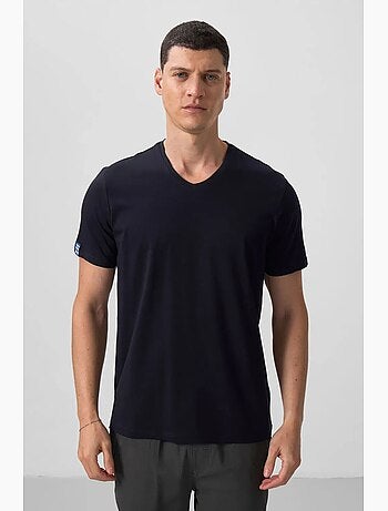 Men's t-shirt a maniche corte con scollo a v tommy