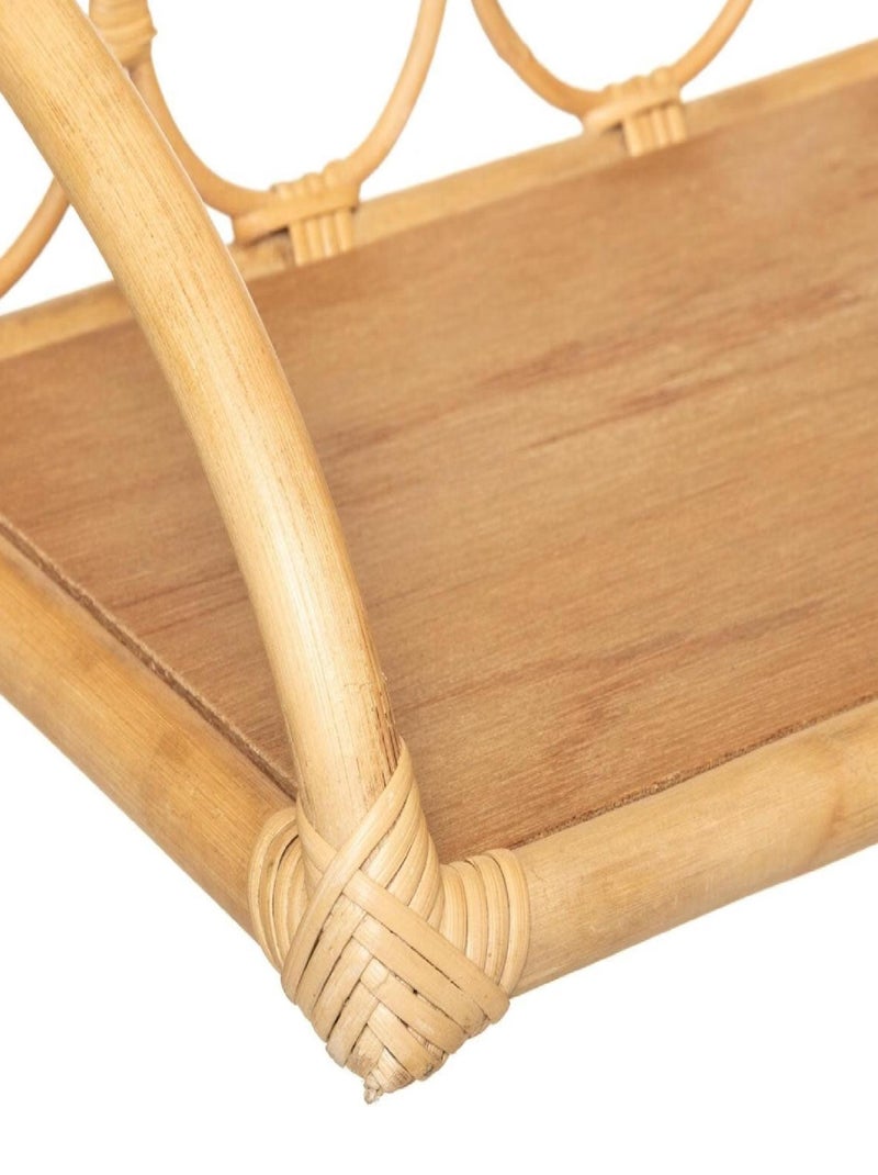 Mensola a muro in rattan Beige - Kiabi