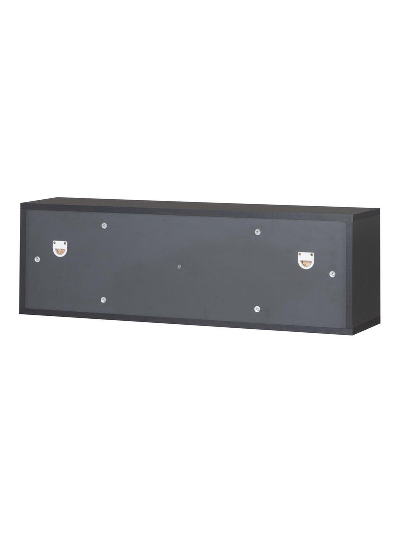 Mensola da parete 2 vani in legno per cameretta "Roba" Grigio antracite - Kiabi