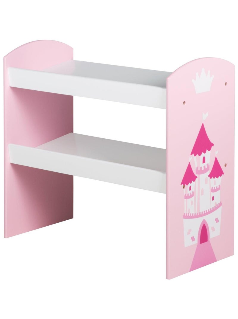 Mensola porta‑giochi con 5 scatole in tessuto "Roba Krone" Rosa - Kiabi