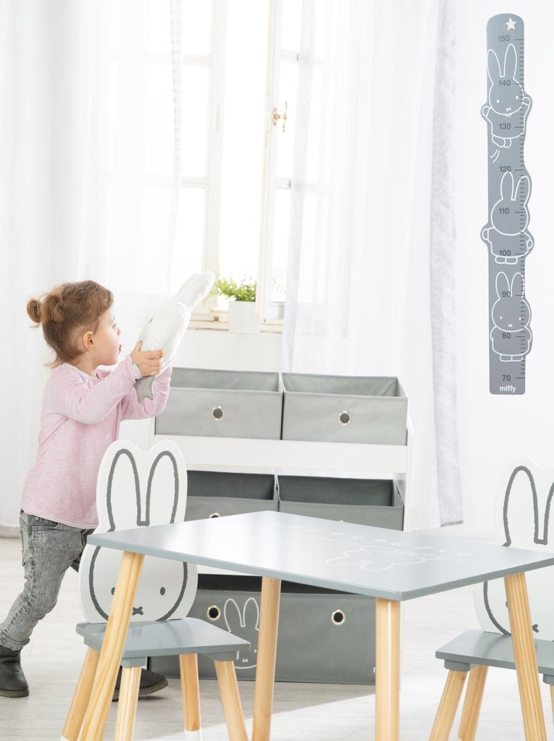 Mensola porta‑giochi con 5 scatole in tessuto "Roba Miffy" Grigio bianco - Kiabi