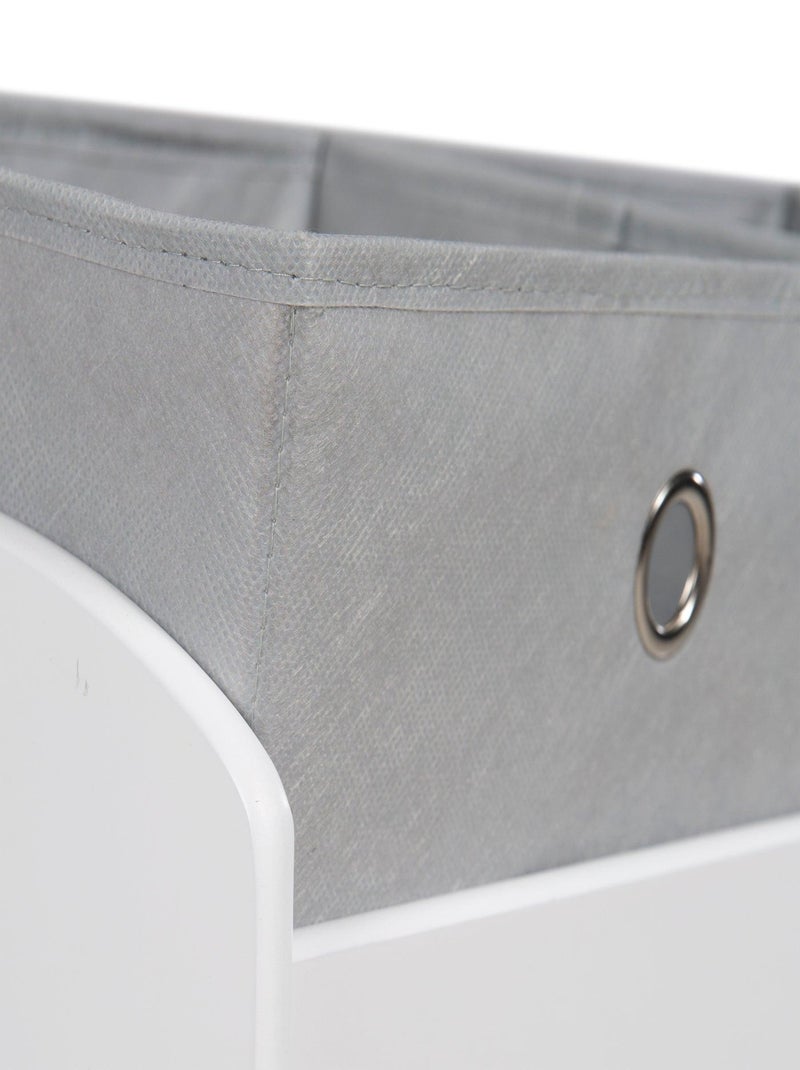 Mensola porta‑giochi con 5 scatole in tessuto "Roba Miffy" Grigio bianco - Kiabi