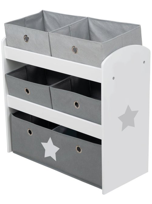 Mensola porta‑giochi con 5 scatole in tessuto "Roba Stars" - Kiabi