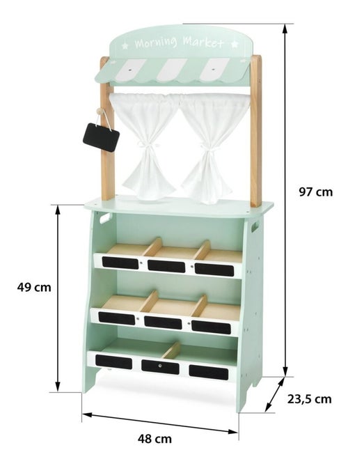 Mercatino e teatro 2-in-1 in legno per bambini Mamabrum - Kiabi