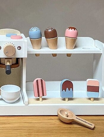 Mercatino legno macchina caffè e dei gelati Mamabrum