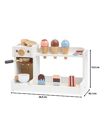Mercatino legno macchina caffè e dei gelati Mamabrum