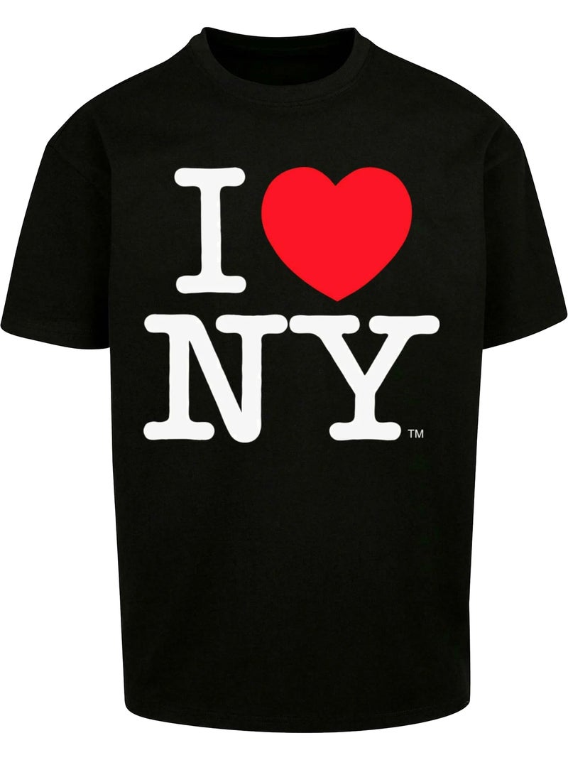 MerchCode I Love NY Maglietta Oversize Uomo Nero - Kiabi