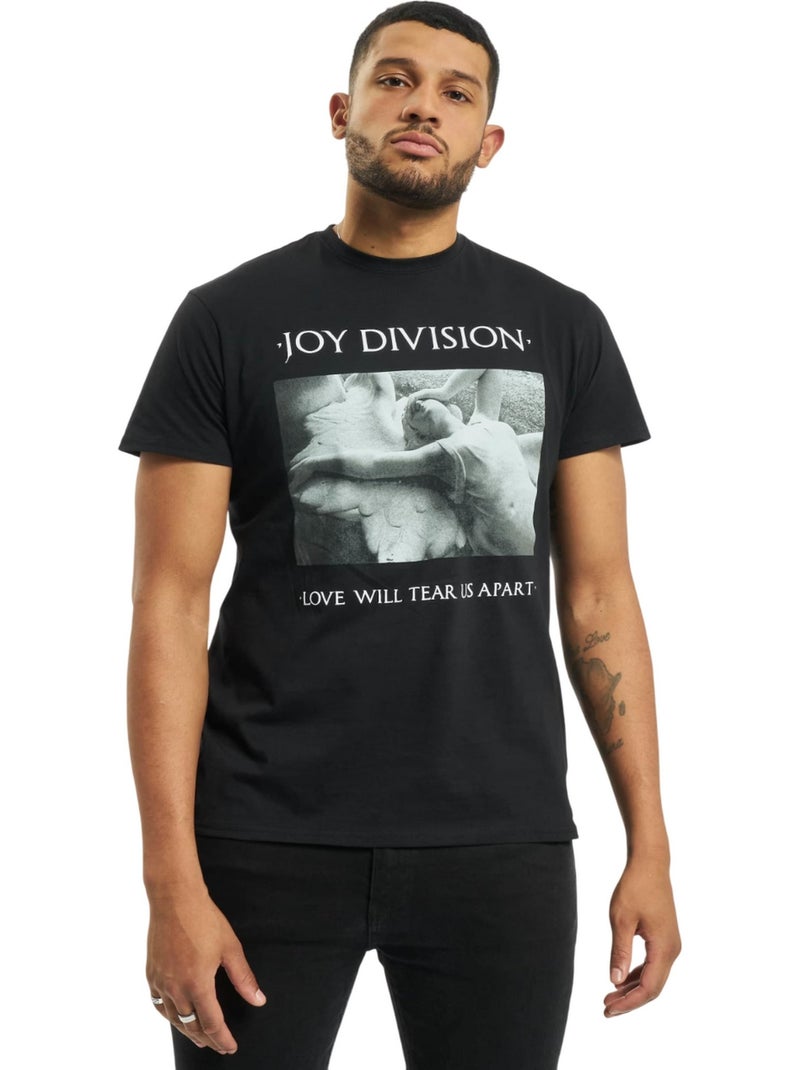 MerchCode Love Will Tear Us Apart Maglietta Joy Division Uomo Nero - Kiabi