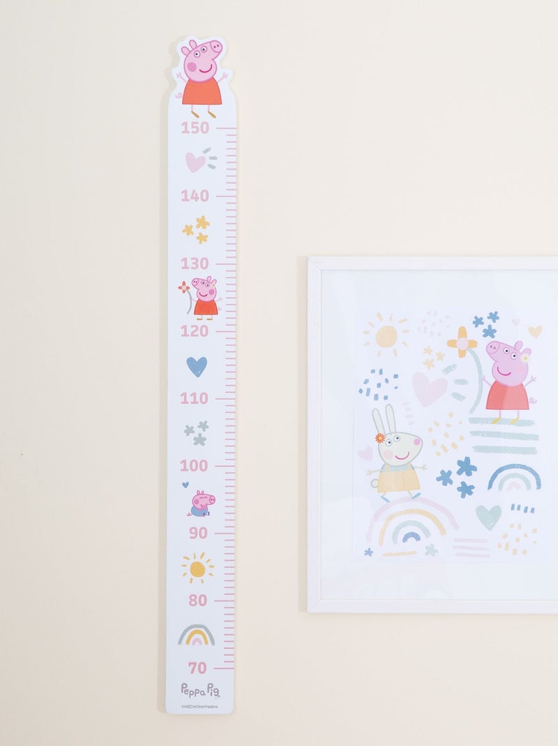 Metro da parete in legno "Peppa Pig" – ROBA Bianco Rosa - Kiabi