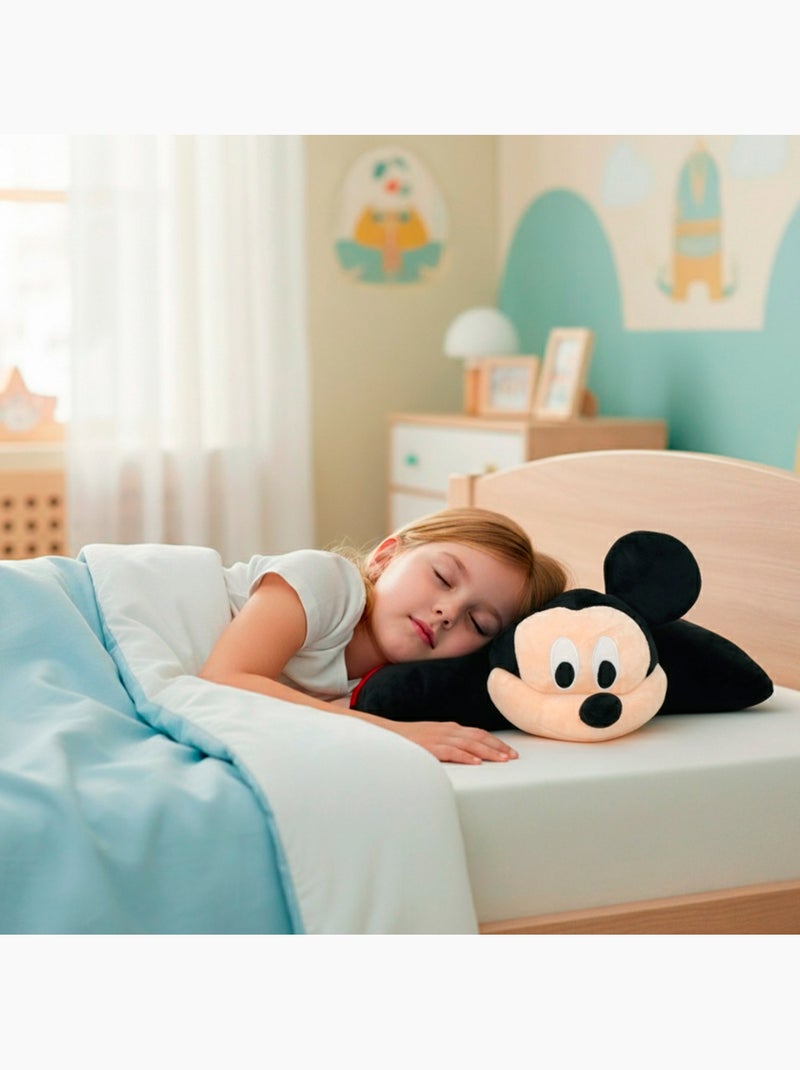Mickey cuscino in peluche 2 in 1 morbido e vellutato Nero - Kiabi