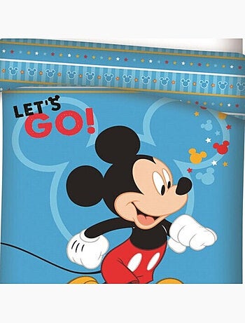 Mickey Disney - Completo Letto per Bambini Disney - Copripiumino 140 x 200 cm Federa 63 x 63 cm