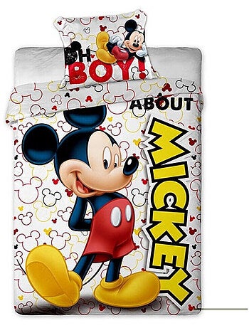 Mickey Disney, Completo Letto Bambino Stampato Reversibile, BOY