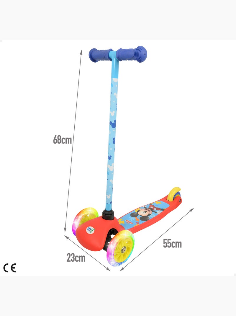 Mickey monopattino a 3 ruote 55x23x68 cm max 20 kg con luci e freni N/D - Kiabi