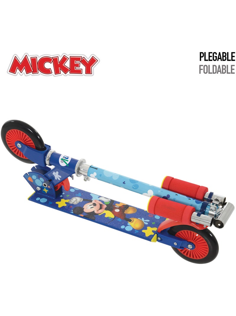 Mickey monopattino pieghevole a 2 ruote  65x30x75-82 cm max 50 kg con freno N/D - Kiabi