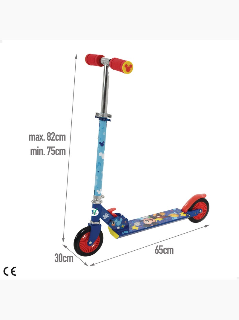 Mickey monopattino pieghevole a 2 ruote  65x30x75-82 cm max 50 kg con freno N/D - Kiabi