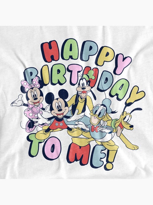 Mickey Mouse Happy Birthday To Me! Maglietta Adulto Unisex - Kiabi