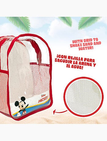 Mickey set di secchielli beach con accessori e borsa da trasporto