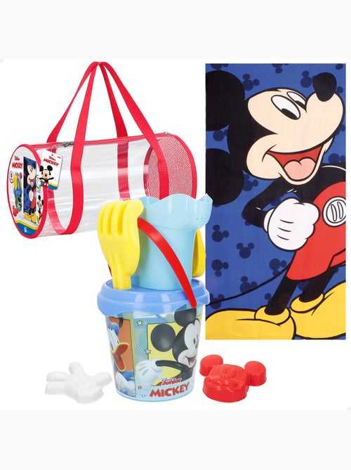 Mickey set di secchielli da spiaggia con accessori asciugamano e borsa - Kiabi Mickey set di secchielli da spiaggia con accessori asciugamano e borsa - Kiabi