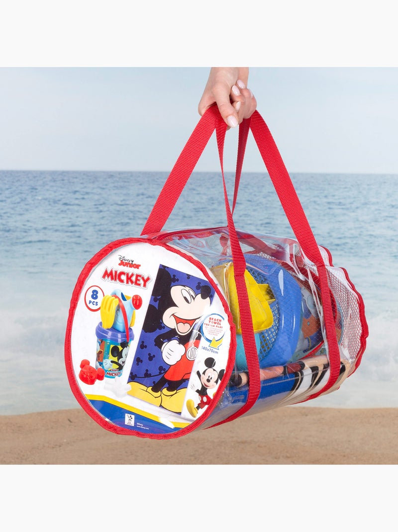 Mickey set di secchielli da spiaggia con accessori asciugamano e borsa N/D - Kiabi