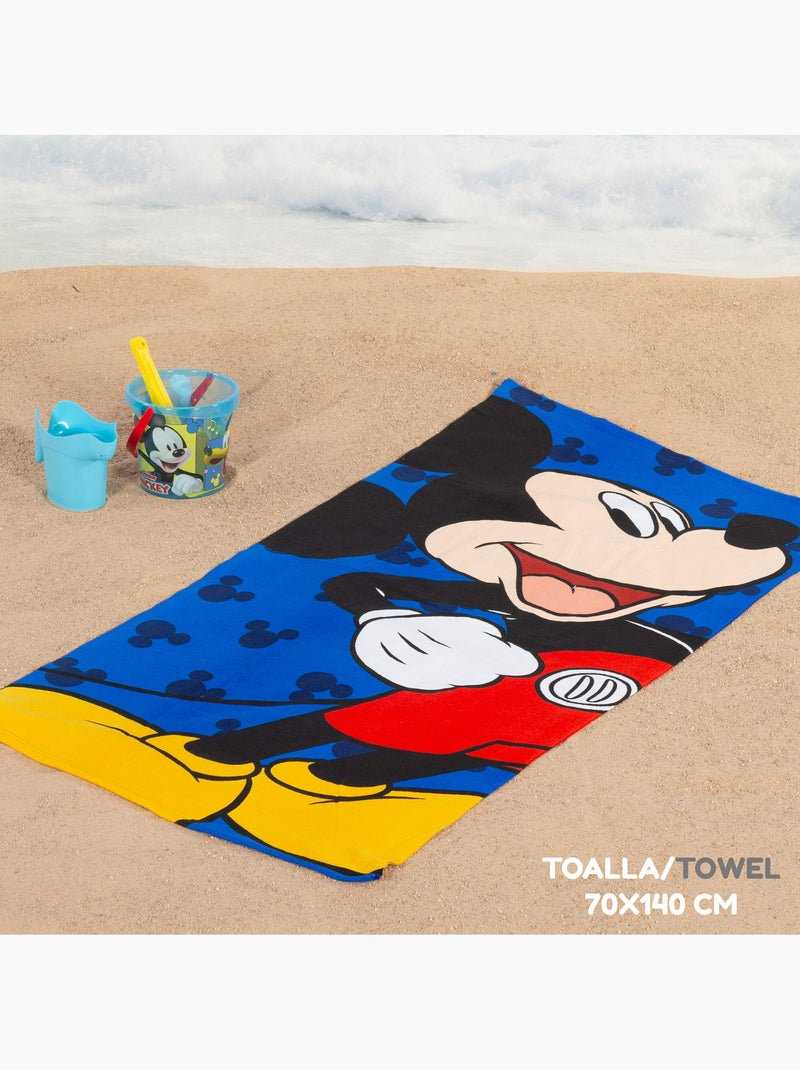 Mickey set di secchielli da spiaggia con accessori asciugamano e borsa N/D - Kiabi