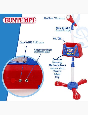 Microfono da palco senza fili bontempi