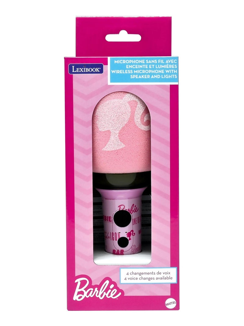 Microfono karaoke barbie microfono con effetti sonori e luminosi Rosa - Kiabi