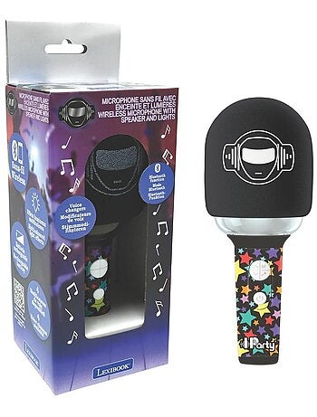 Microfono Karaoke Bluetooth/wireless con effetti sonori e luminosi