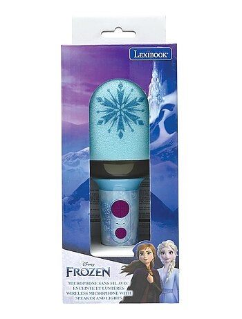 Microfono Karaoke Frozen Bluetooth/wireless con effetti sonori e luminosi