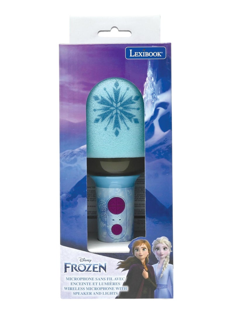 Microfono Karaoke Frozen Bluetooth/wireless con effetti sonori e luminosi Blu - Kiabi