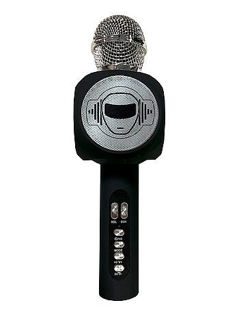 Microfono karaoke iParty Bluetooth® con altoparlante, luci e funzione di cambio voce