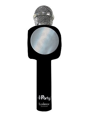 Microfono karaoke iParty Bluetooth® con altoparlante, luci e funzione di cambio voce