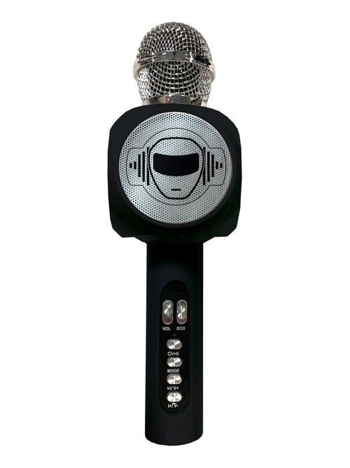 Microfono karaoke iParty Bluetooth® con altoparlante, luci e funzione di cambio voce - Kiabi