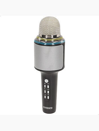 Microfono karaoke wireless con altoparlante e luci bontempi
