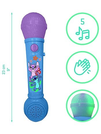 Microfono luminoso con melodie ed effetti sonori