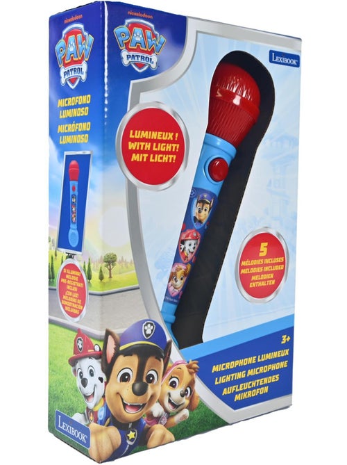 Microfono luminoso Paw Patrol con melodie ed effetti sonori - Kiabi Microfono luminoso Paw Patrol con melodie ed effetti sonori - Kiabi