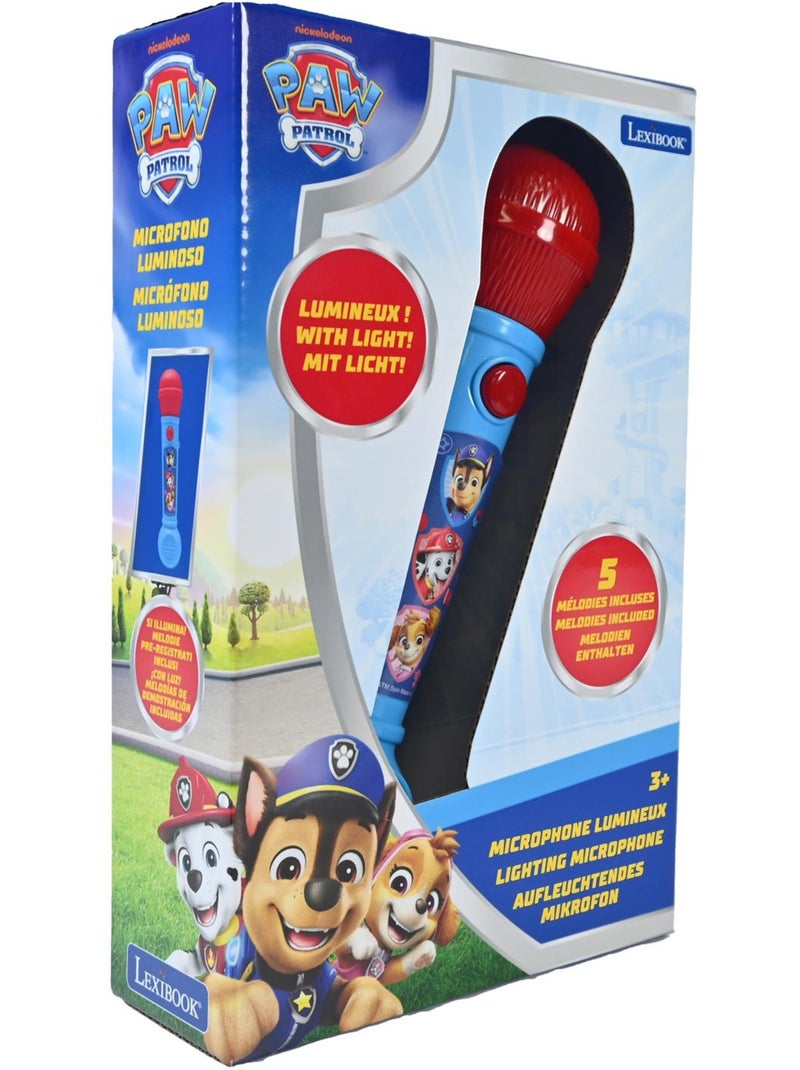 Microfono luminoso Paw Patrol con melodie ed effetti sonori Blu - Kiabi