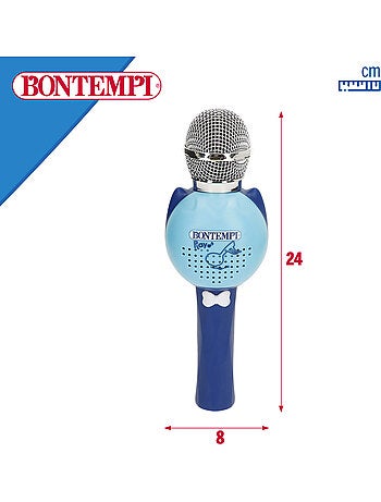 Microfono wireless per bambini blu con altoparlante bontempi