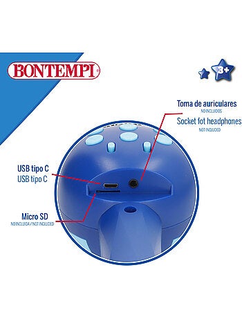 Microfono wireless per bambini blu con altoparlante bontempi