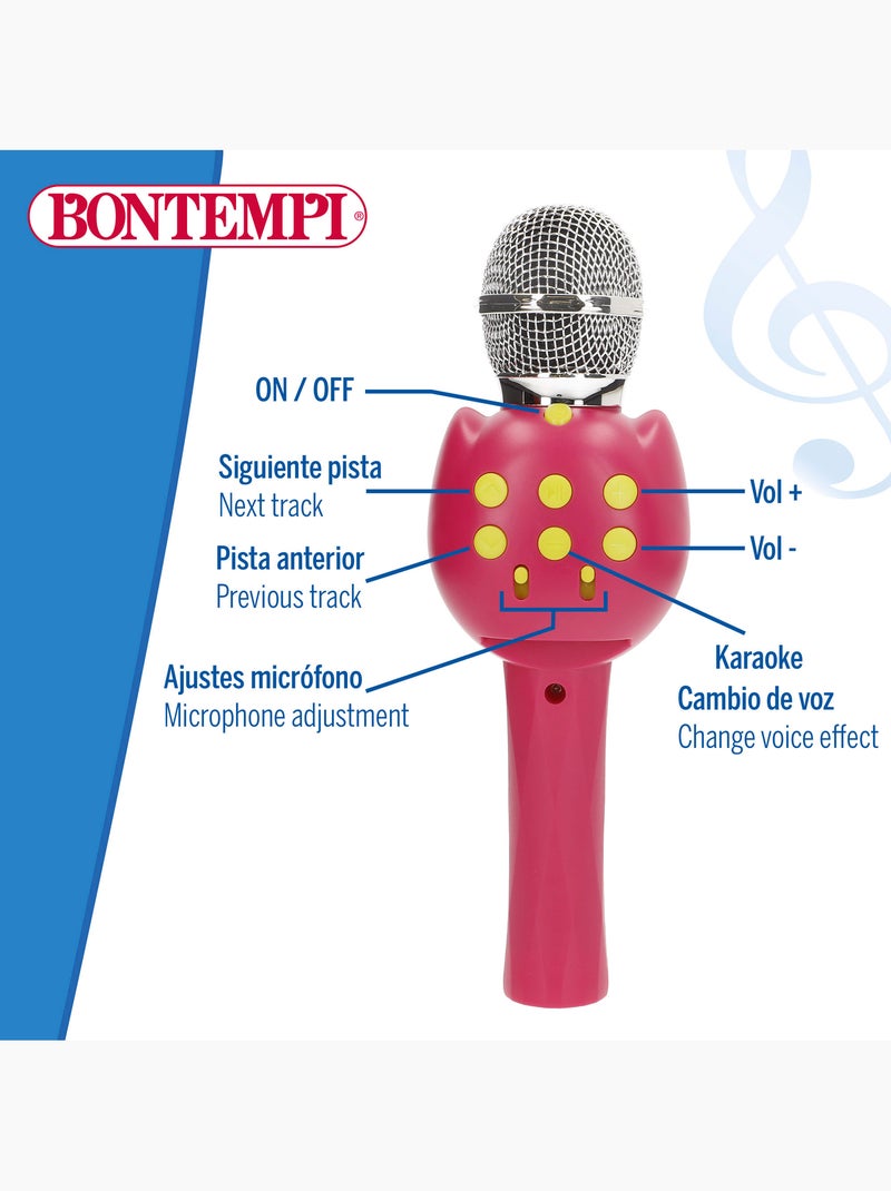 Microfono wireless rosa per bambini con altoparlante bontempi N/D - Kiabi