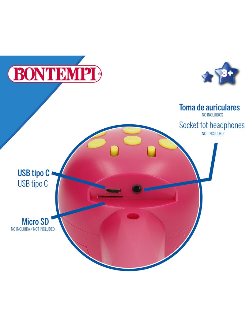 Microfono wireless rosa per bambini con altoparlante bontempi N/D - Kiabi