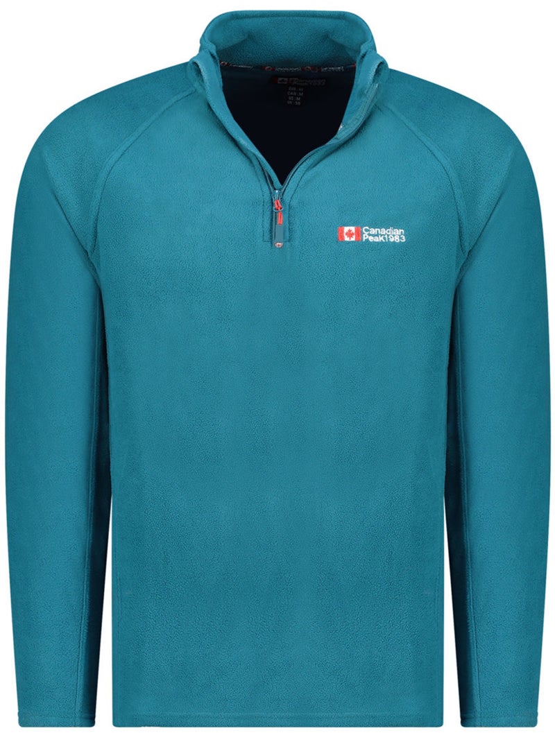 Micropile con collo zip tugeak – canadian peak Blu pavone - Kiabi