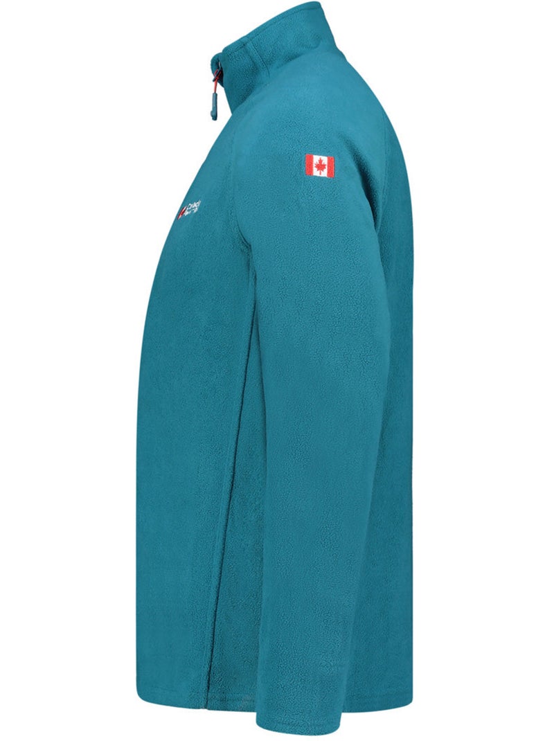 Micropile con collo zip tugeak – canadian peak Blu pavone - Kiabi