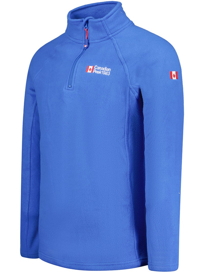 Micropile con collo zip tugeak – canadian peak Blu reale - Kiabi