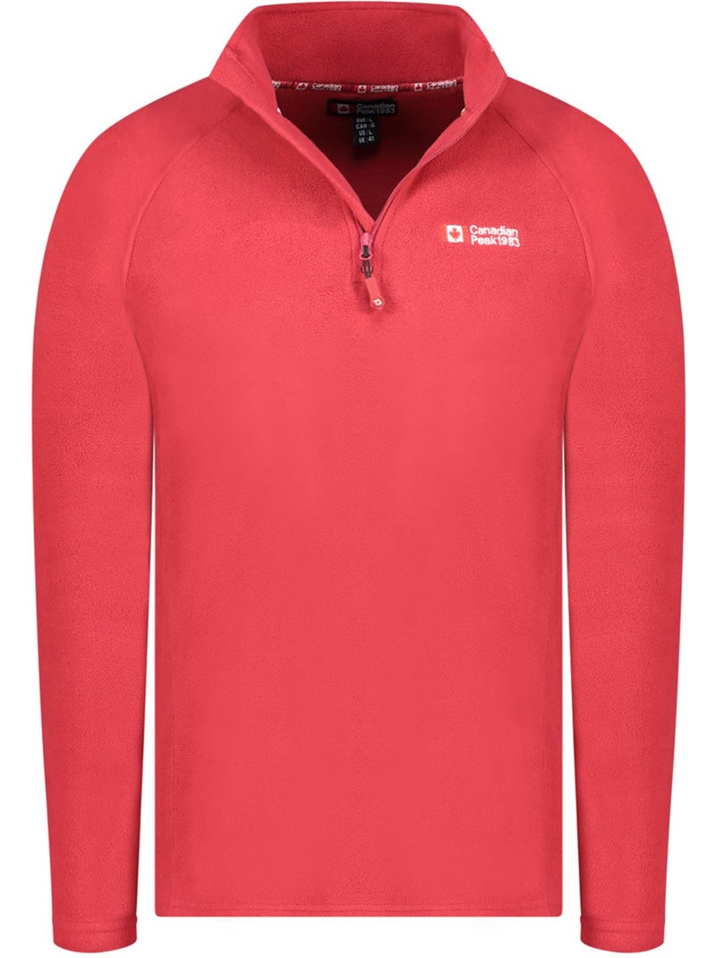 Micropile con collo zip tugeak – canadian peak Rosso - Kiabi